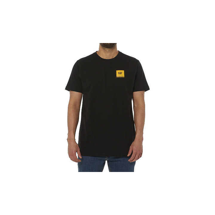 Caterpillar Clothing Online Pakistan - Caterpillar Work Restricted Mens T-Shirts Black (172543-EKD)